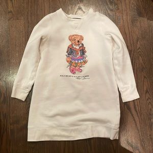 Polo bear swearshirt dress